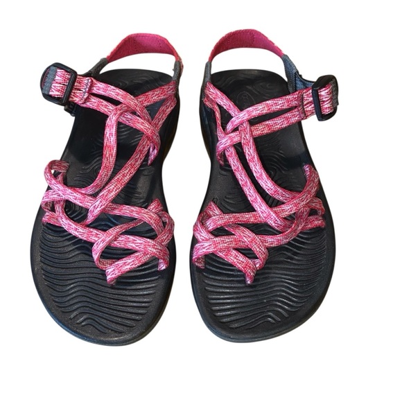 Chaco Z/Volv X2 Women’s Hiking Sandals Pink Double Strap w/ Toe Loop W7 - Picture 1 of 6